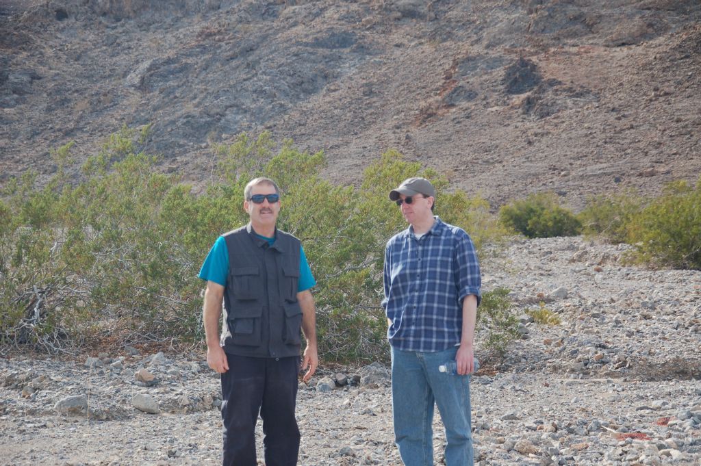 John Leidel (left) returning to Death Valley for the first time since 2009 and Charlie (right) for the first time since 2007: